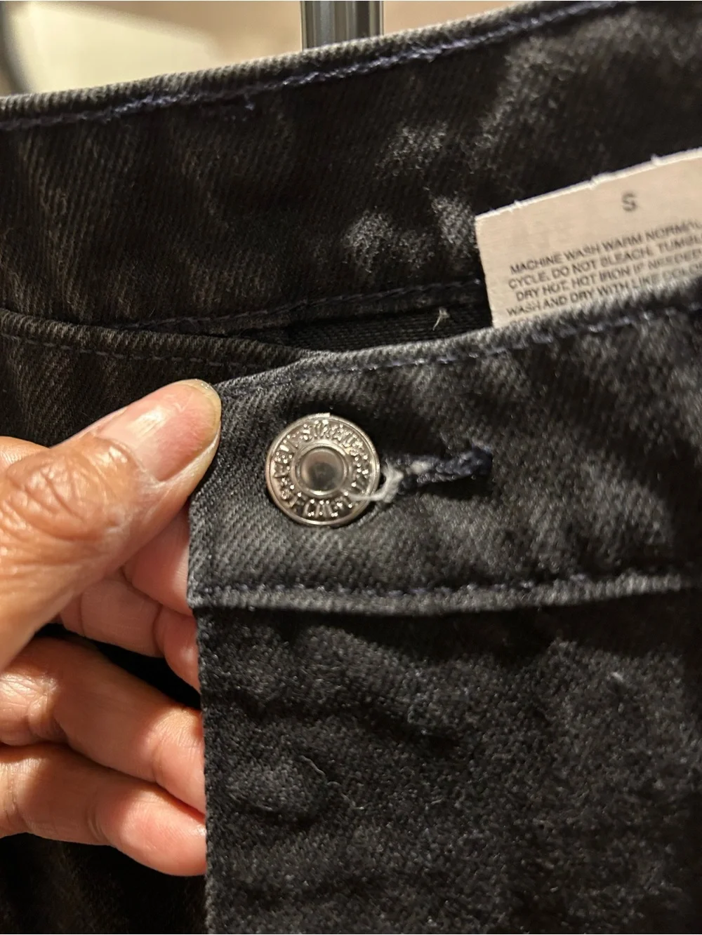 ORANGE tag Levi's  550 Black Relaxed Men's Jeans